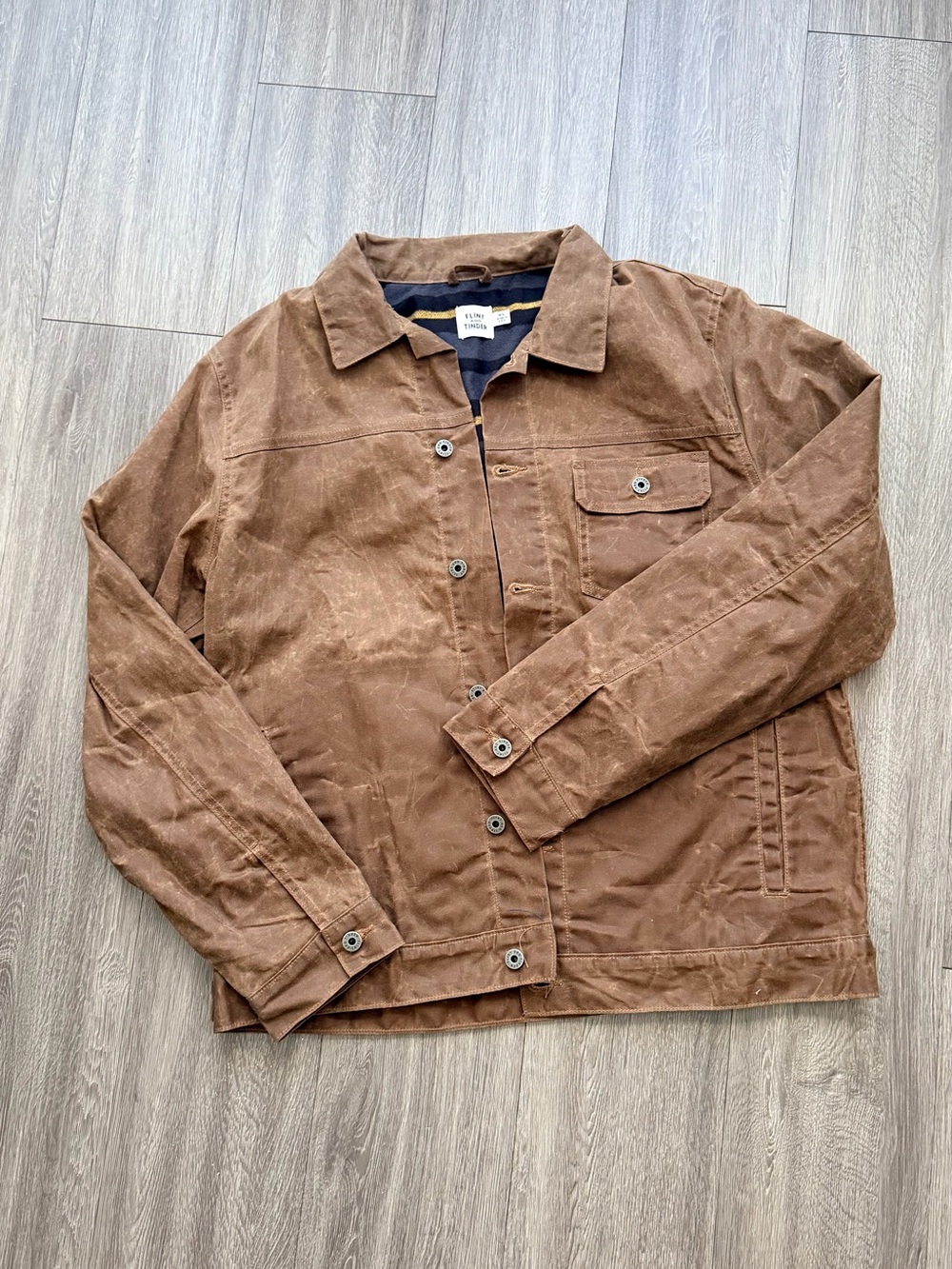 Huckberry Flint & Tinder Waxed Trucket Jacket